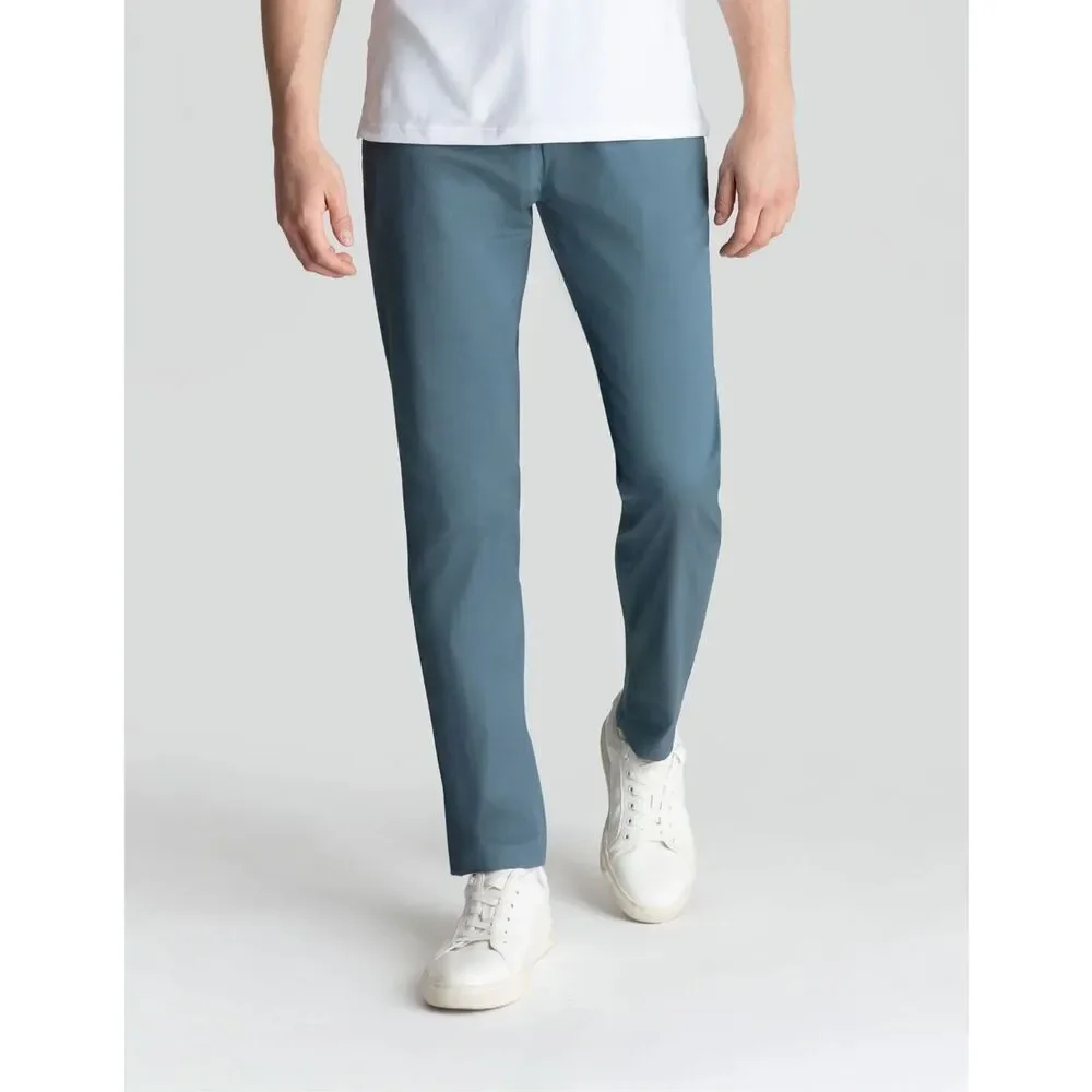 Birddogs Phil Gates Smoky Blue Stretch Khakis Slim Fit Size 30x28